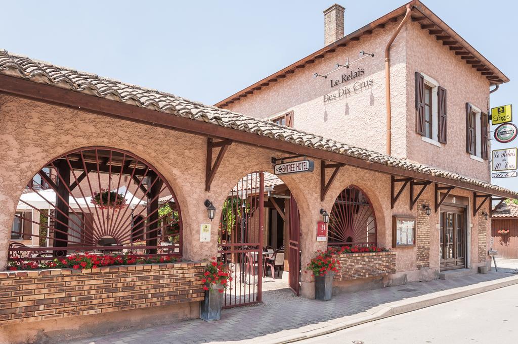 Le Relais Des Dix Crus - Logis Hotel B&B Corcelles-en-Beaujolais Exterior foto